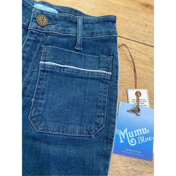 SHOW ME YOUR MUMU Farrah Trouser Flare Jeans NWT - Picture 8 of 12